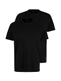 TOM TAILOR Herren Crewneck T-Shirt im Doppelpack, 29999 - Black, L