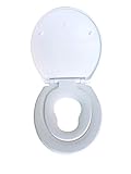 ADOB Kinder Familien WC Sitz mit extra Sitzring für die Kleinen, aus Duroplast,...