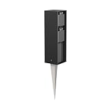 ledscom.de Garten-Steckdosen-Säule POKU mit Erdspieß für außen, IP44,...