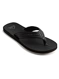 Quiksilver Herren Carver Nubuck - Sandals For Mens Zehentrenner, Schwarz Solid...