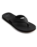 Quiksilver Herren Carver Nubuck - Sandals For Mens Zehentrenner, Schwarz Solid...
