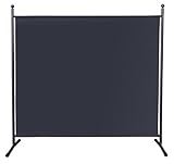 QUICK STAR Paravent 180 x 178 cm Stoff Raumteiler Groß Garten Stellwand...