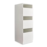 LAUNDREEZY Wäscheschrank für Schmutzwäsche, Weiß - Wäschesammler Schrank...