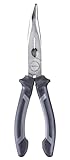 kwb Flachrund-Zange/Flach-Zange 200 mm 382610 nach DIN ISO 5745 gebogene Form,...