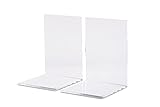 MAUL Buchstütze aus Acryl (2er Pack) 10x10x13cm | Bücherhalter, Organzier für...