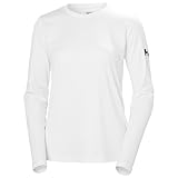 Helly Hansen Damen W Hh Tech Crew Ls 2.0 Undershirt, Weiß, L EU
