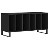 vidaXL Plattenschrank, Schallplattenschrank mit viel Stauraum, Plattenspieler...