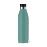 Emsa Bludrop Isolier-Trinkflasche, 0,7 Liter, 100% dicht, Quick-Press...