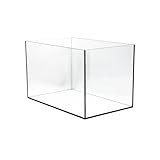 VIALIA Aquarium rechteckig 60x30x30 cm, 54 Liter, Glasbecken für Fische und...