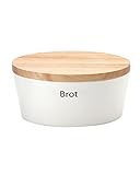 Continenta 3931 Brottopf oval mit Holzdeckel, gefräste Kanten, Rückseite als...