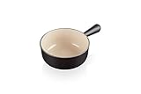 Le Creuset Caquelon aus Gusseisen, 22 cm, 2,6 Liter, Schwarz matt,...