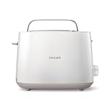 Philips Toaster – 2 Toastschlitze, 8 Stufen, Brötchenaufsatz, Auftaufunktion,...