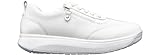 JOYA Laura White, Sneaker für Damen aus Leder mit fein geprägten Seitenteilen,...