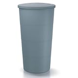 Regenwassertonne Regentonne Regenbehälter Regentank Anthrazit oder Grau (200L...