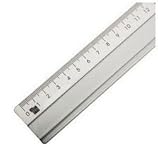 Alu-Lineal - 100 cm Schneidelineal aus Aluminium. Facette mit mm-Teilung....