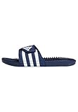 adidas Unisex Adissage Slides, Dark Blue / Cloud White / Dark Blue, 44.5 EU