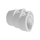 Handelskönig 5 x PVC-Schutzband weiß 50 mm gerillt Klebeband Putzerband...