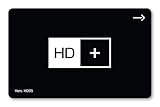 HD+ Karte für 12 Monate Fernsehen in brillanter HD-Qualität, Fernsehen über...