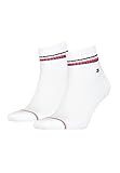 Tommy Hilfiger Herren Iconic Quarter Socken, Weiß, 43-46 EU