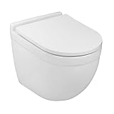 LAVITA Wand-WC Dalia | Hänge Toilette | Toilettendeckel mit Absenkautomatik &...