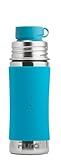 Pura Sportflasche Edelstahl für Kinder mit Deckel und Sport-Silikonhülle (ohne...