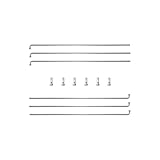 TSTRAUM 14G Fahrrad Speichen mit Nippel, 6 Stück,110-309 mm,Durchmesser 2mm...