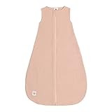 LÄSSIG Baby Sommerschlafsack ohne Ärmel Muslin Baumwolle GOTS zertifiziert...