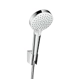 hansgrohe Crometta Duschkopf inkl. Duschkopfhalterung, 2 Strahlarten,...