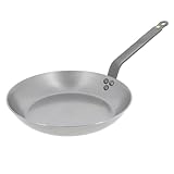 De Buyer Große Mineral B Bratpfanne aus schwarzem Eisen 28cm,...