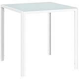 HOMCOM Esszimmertisch 75 x 75 cm, Quadratischer Küchentisch für 4 Personen,...