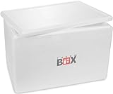 THERM BOX Styroporbox 61W 53x33x34cm Wand 3cm Volumen 61,5L Isolierbox Thermobox...