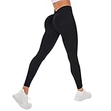Okdance V-Taille Gym Leggings für Damen Schwarz Hohe Taille Sculpting Leggings...
