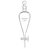 stonylab Glas Absperrhahn Scheidetrichter 60ml, Separatory Funnel in...