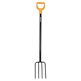 Fiskars Spatengabel für harte, steinige Böden, Mit 4 Zinken, Länge 120 cm,...