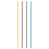 VEPATIM 50 Trinkhalme aus Papier extra lang bunt Ø8mm 80cm