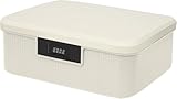 HOTOOLME 2 Schicht Kombinationsschloss Medizinbox aus ABS Aufbewahrungsbox...