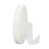 45m Organzaband Weiß 15mm Breit Chiffo Geschenkband,Transparentes Organza...