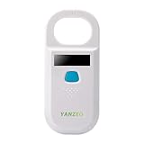 Yanzeo Haustier Mikrochip Scanner, RFID EMID Tier Handlesegerät, 134.2kHz...