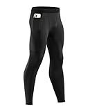 Niksa 1er Pack Sport Leggings Männer, Herren Tight Lang Quick Dry Kompression...
