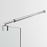 Stabilisierungsstange für Glasdicke 8-10 mm Eckig Rund Haltestange Duschwände...