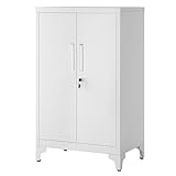SONGMICS Aktenschrank, Mehrzweckschrank, Büroschrank mit 2 Türen, Schrank...