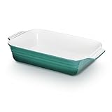 KHG Auflaufform groß 40 cm Türkis für 4-6 Personen, Kapazität 3 Liter,...