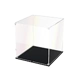 DOFOPO Kleine Vitrine Transparente Schaukasten Acryl Staubdichte Glasvitrine...