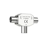 1 Stück Antennen Verteiler 2 Fach, Antennenverteiler, TV Splitter,...