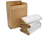 Bio-Kompostbeutel aus Kraftpapier, 10 Liter, 20 x 27 cm, 40 Stück, braun,...