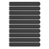 Rasenkante Metall 100x18cm Länge 10m Höhe 18cm Beeteinfassung Mähkante