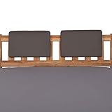 Staboos 2er Set Leder Polsterkissen, Steckkissen für Bettkopfteil zum...