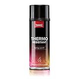 BigDean Thermolack 400 ml Ofenlack schwarz matt hitzebständiger Lack bis +...