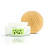 Satisa© Bio Kressesalbe Aktiv gegen Altersflecken & Pigmentflecken|100% Naturkosmetik+Hyaluron +Collagen +Q10+Aloe Vera | + Anti Falten Effekt & Feuchtigkeitsspendende Creme | Made in Germany/Austria