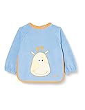 Playshoes Unisex Baby Ärmel-Lätzchen Langarm 507136, 7 - Blau, Einheitsgröße...